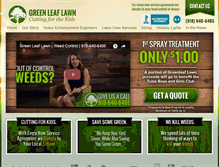 Tablet Screenshot of greenleafweedcontrol.com